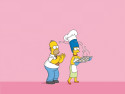 Tapeta Homer a Marge