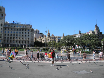 Tapeta: E-Barcelona-Placa deCatalunya4