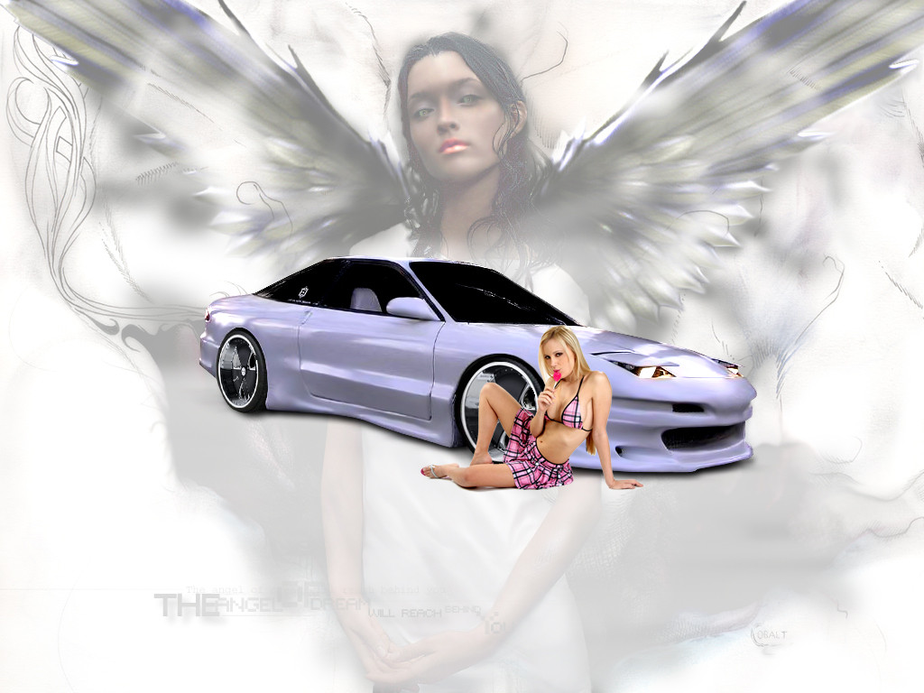 Tapeta ford_probe_and_sexy_babe