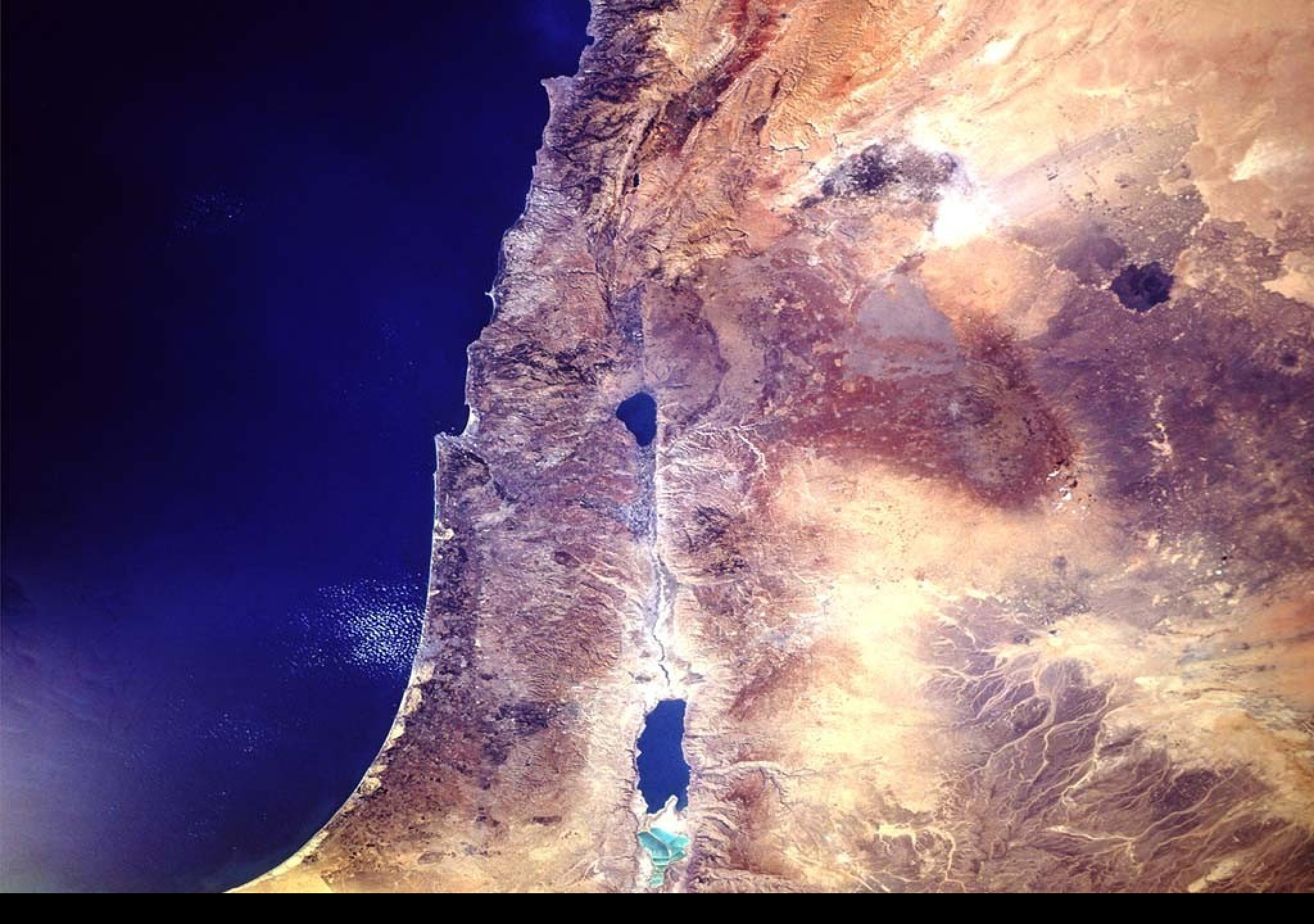 Мёртвое море снимки из космоса