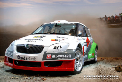 Tapeta: koda Fabia WRC