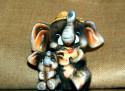 Tapeta sloni z porcelnu