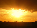 Tapeta Zpad slunce nad Prahou